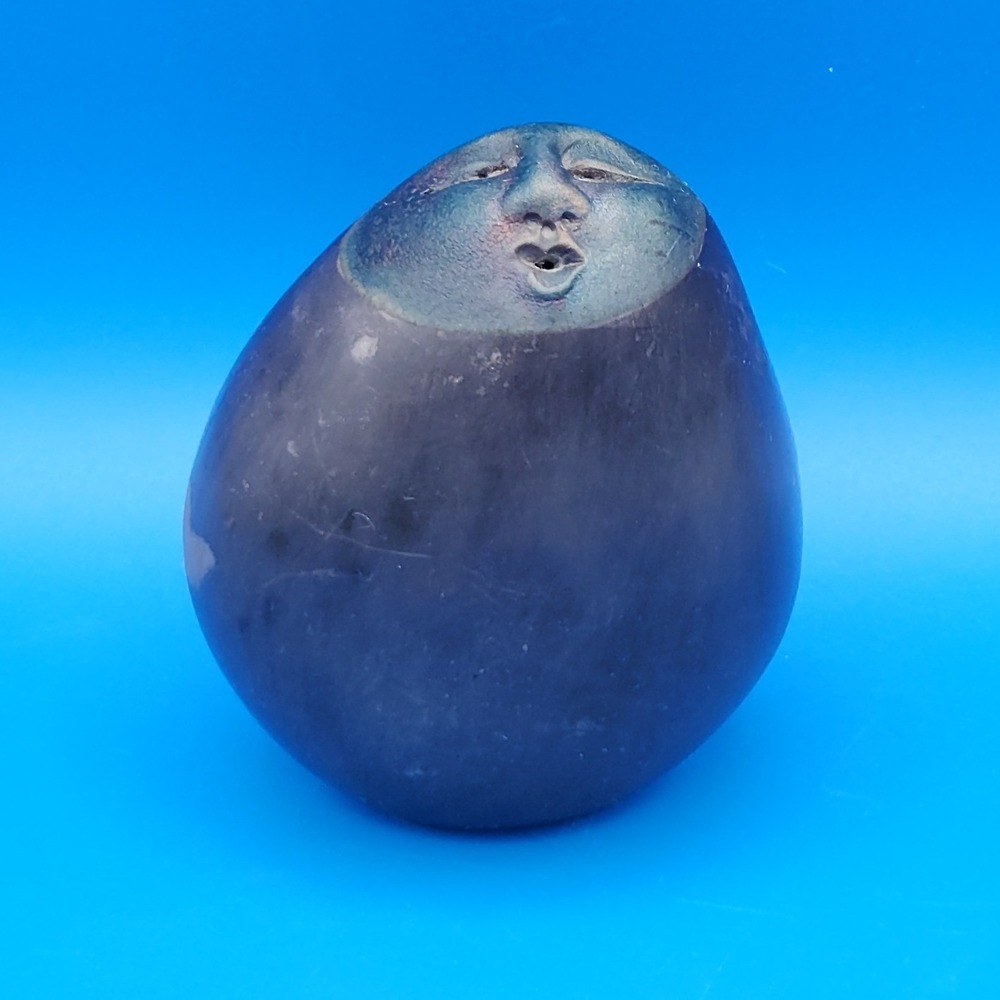 Vintage "Nan Emmett" Raku Deva Spirit Rattle Ceramic Pottery Sculpture